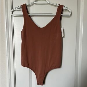 NWT Yours Truly Smoky Rose Bodysuit